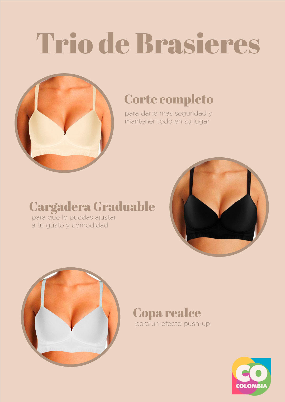 Brasier Shaper® Compra 2, Lleva 3 | Efecto Silicona + Modelador Lateral